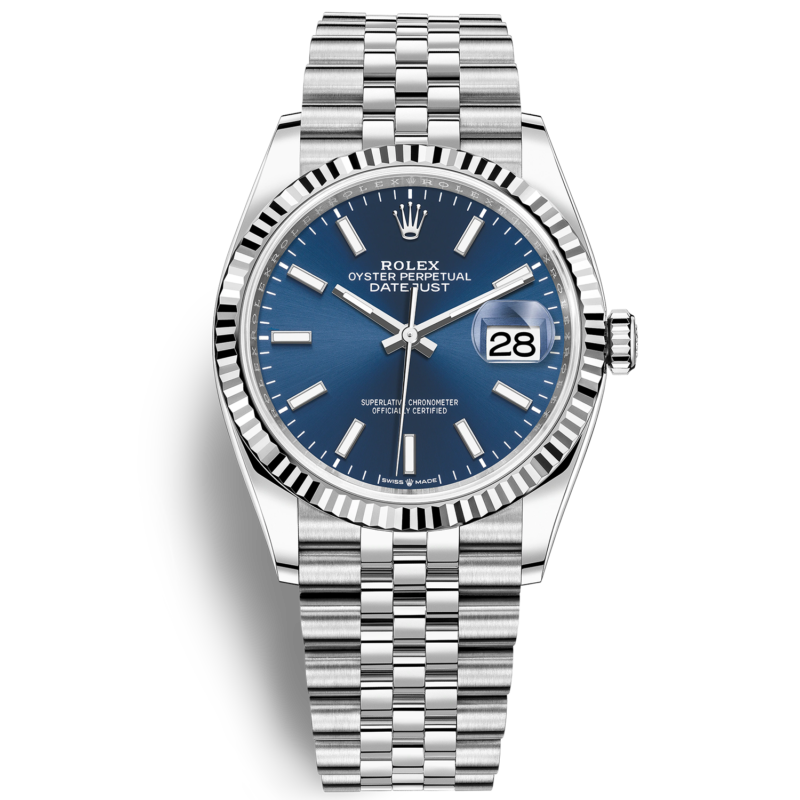 Đồng Hồ Rolex 126234 mặt số xanh cọc số phủ dạ quang