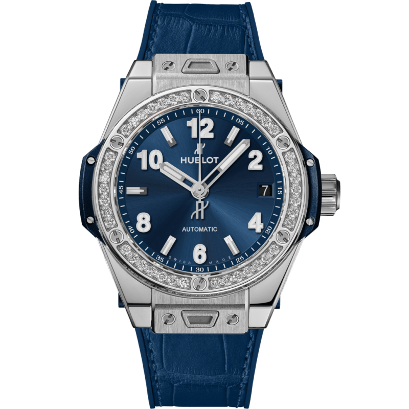 Hublot Big Bang One Click Steel Blue Diamonds 39mm