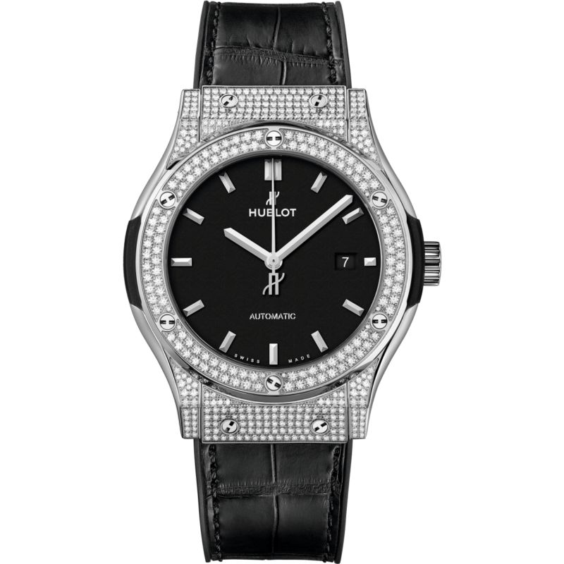 Hublot Classic Fusion Titanium Diamonds 42mm Pave