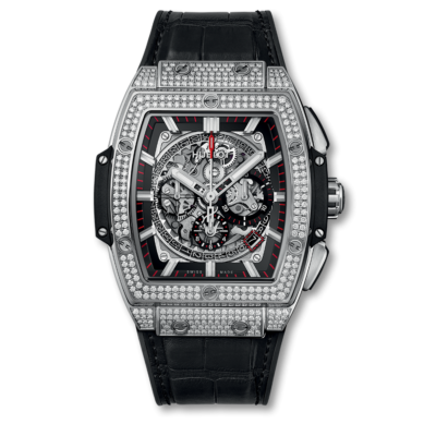 Hublot Spirit Of Big Bang Chronograph Titanium Full Diamond Pave 641.NX .0173.LR .1704