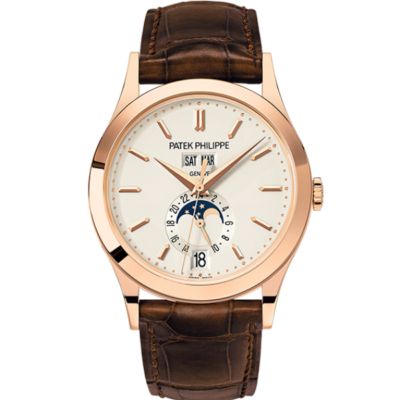 Patek Philippe Complications Rose Gold Silver Dial Watch 5396R 011