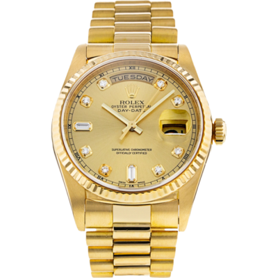 dong ho rolex 18238 day date president coc kim cuong vang khoi 18k