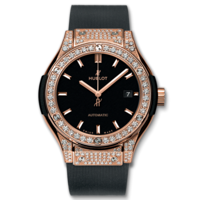 hublot classic fusion king gold pave 33mm 581 ox 1180 rx 1704