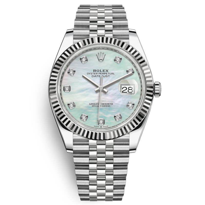 rolex datejust 126334 mat kham trai