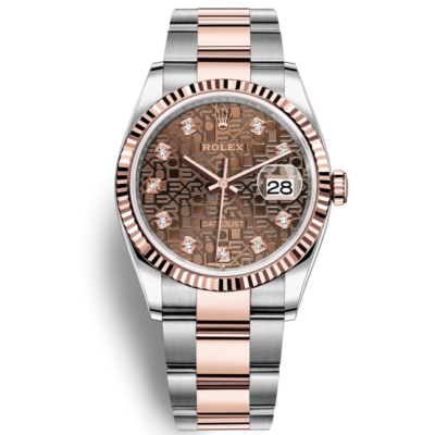 rolex datejust 36 126231 mat so vi tinh chocolate day deo oyster