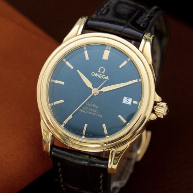 Cách chọn mua đồng hồ Omega CoAxial Chronometer dây da 8 Cách chọn mua đồng hồ Omega CoAxial Chronometer dây da