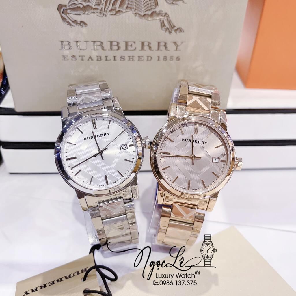 Đồng hồ Burberry nữ dây kim loại Đồng hồ Burberry nữ dây kim loại